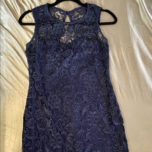 Blue summer wedding dress